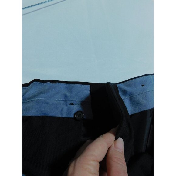 Nautica Black Wool Dress Pants 36x30 - Pleated Cuffed - Excellent - Picture 13 of 13